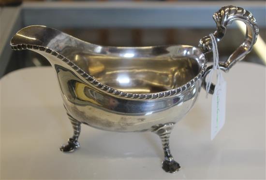 Silver gravy boat